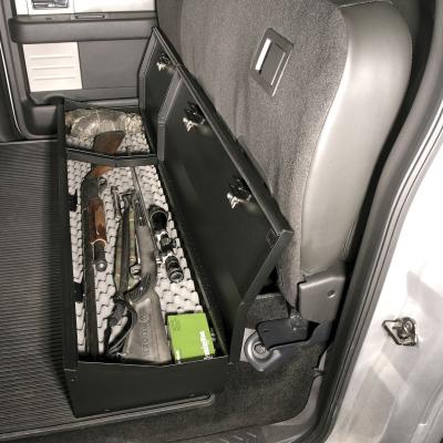 Rear Underseat Lockbox - 09-14 F-150 w/ Crew Cab w/o Subwoofer Black Tuffy Security Products