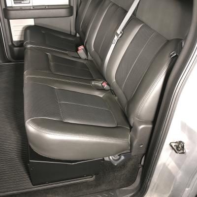 Rear Underseat Lockbox - 09-14 F-150 w/ Crew Cab w/o Subwoofer Black Tuffy Security Products