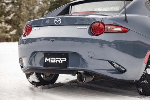 16-Up Mazda MX-5 Miata 2.0L, Armor Pro T304 Stainless Steel 2.5-Inch Axle-Back with Carbon Fiber Tip MBRP