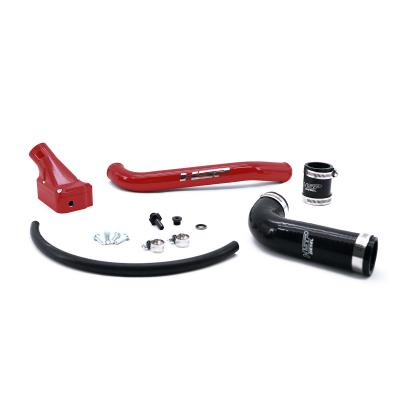 2001-2005 Chevrolet / GMC Billet Forward Facing Thermostat Housing Kit Flag Red