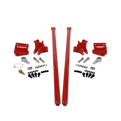 2011-2019 Chevrolet / GMC 70 inch Bolt On Traction Bars 4 inch Axle Diameter Flag Red