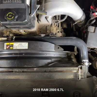 2015-2018 RAM 6.7L Cummins Performance Silicone Upper and Lower Coolant Hose Kit-Black Pacific Performance Engineering