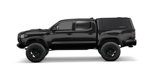 Tacoma Truck Bed Cap SmartCapEVOa Adventure Matte Black For 16-23 Toyota Tacoma 5 Foot Short Bed SmartCap