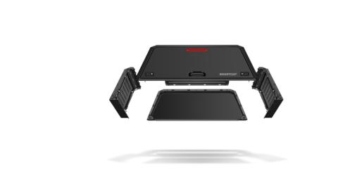 Truck Bed Cap SmartCap EVOd Defender Matte Black For 19-25 RAM 1500 5.7 Foot Short Bed SmartCap