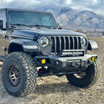 Appalachian Steel Mid Front Bumper With Winch Plate Wrangler JL and Gladiator JT Rock Slide Engineering