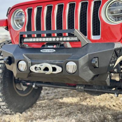 Appalachian Steel Stubby Front Bumper With Winch Plate Wrangler JL and Gladiator JT Rock Slide Engineering