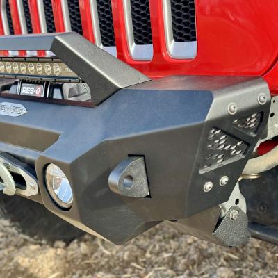 Appalachian Steel Stubby Front Bumper With Winch Plate Wrangler JL and Gladiator JT Rock Slide Engineering