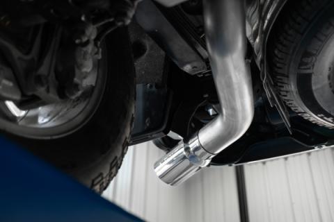 4 Inch Cat Back Exhaust System Single Side Exit 20-Up Silverado/Sierra 2500/3500 HD 6.6L V8 Armor Lite MBRP