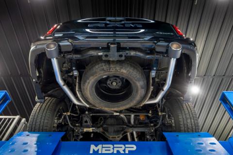 2025 Ram 1500 3.0L SST SO Armor Pro 3 inch Cat-back 2.5 Inch Dual Split Rear Exhaust with Carbon Fiber Tips MBRP