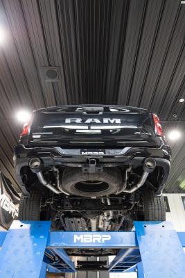 2025 Ram 1500 3.0L SST SO Armor Pro 3 inch Cat-back 2.5 Inch Dual Split Rear Exhaust with Carbon Fiber Tips MBRP