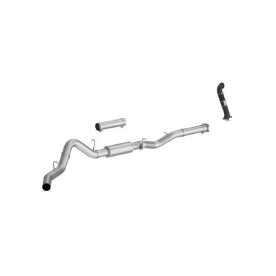 05 Chevrolet/GMC 2500/3500 EC/CC 6.6L Duramax, Armor Lite 4-Inch Cat-Back Single Side Exit, with Carb Approved Downpipe, MBRP