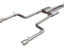 Cat Back Exhaust System Split Rear Dual Exit 06-10 Charger V6 2.5 in Intermediate And Tail Pipe Violator Muffler/Hardware/4 in Polished Tips Incl Natural Finish 409 Stainless Steel Pypes Exhaust