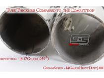 Up Pipe 3-Bolt Inlet Black Ceramic Coating Subaru 02-21 Turbo EJ Engines equipped w/3-Bolt Header Grimmspeed