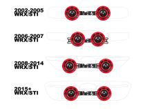 BroTie Mounting Bracket for Hella Horns 02-21 Subaru WRX/STI GrimmSpeed