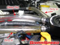 Air/Oil Separator Black For Subaru 08-14 WRX 05-09 LGT/OBXT 09-13 FXT GrimmSpeed