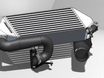 Top Mount Intercooler 'STI-Style' Turbo Outlet Hose For Subaru 08-14 WRX 05-09 LGT GrimmSpeed