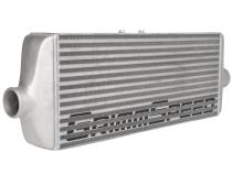 Front Mount Intercooler Kit Black Coated Inc. Red Piping For Subaru 15-21 WRX GrimmSpeed