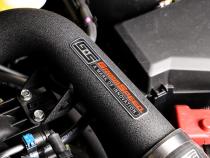 Front Mount Intercooler Kit Black Coated Inc. Black Piping For Subaru 15-21 WRX GrimmSpeed