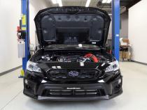 Front Mount Intercooler Kit Black Coated Inc. Black Piping For Subaru 15-21 WRX GrimmSpeed