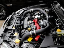 Front Mount Intercooler Kit Black Coated Black Piping For Subaru 15-21 STI GrimmSpeed