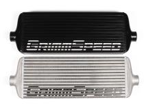 Front Mount Intercooler Kit Black Coated Black Piping For Subaru 15-21 STI GrimmSpeed
