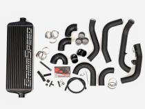 Front Mount Intercooler Kit Black Coated Black Piping For Subaru 15-21 STI GrimmSpeed