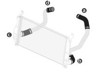 LB7 02-04 Silicone Hose And Clamp Kit Black PPE Diesel
