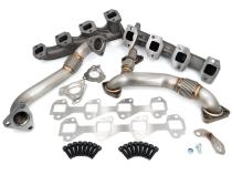 Manifolds and Up-Pipes GM 2002-2004 CA Y Pipe LB7 - Black