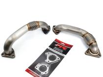 GM 6.6L Duramax OEM Length Replacement High Flow Up-Pipes GM Fed 01-04 and Ca 2001