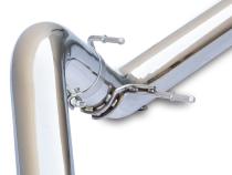 Exhaust Kit 4 Inch Cat Back Single Tip 3.0L Duramax - Pol/Blk