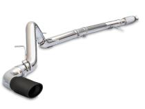 Exhaust Kit 4 Inch Cat Back Single Tip 3.0L Duramax - Pol/Blk