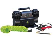 EGOI Portable Air Compressor System 12.3 CFM With Digital Control Panel, Storage Bag, Hose &amp;amp; Attachments Dual Motor Up Down Air