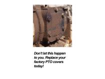 Heavy Duty PTO Side Covers GM Allison 1000 And 2000 Series Black PPE Diesel