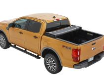 EZ-Fold Soft Tri-Fold Tonneau Cover For Ford 2019-2024 Ranger 5.0 Foot Black Tailgate Spoiler Not Included Bestop