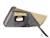 HD Bundu 4 - Hard Shell Roof Top Tent, 4 Person, Grey Body and Black Rainfly Overland Vehicle Systems
