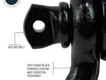 Receiver Hitch D-Ring Receiver Mount Recovery Shackle Overland Vehicle Systems