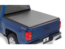 EZ-Fold Soft Tri-Fold Tonneau Cover For Nissan 2004-2024 Titan 5.5 Foot Black Tailgate Spoiler Not Included Bestop