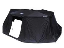 XD Nomadic 270 - Awning Wall 1 W/Black Out, Passenger Side, Black Body, Black Trim W/Storage Bag Overland Vehicle Systems