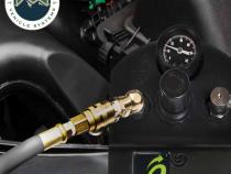 Jeep JK Tire Inflator System 4 Tire For 18-25 Jeep Wrangler 2/4 Door W/Engine Mount With Box, Fittings, Hoses and Storage Bag Black UP Down Air