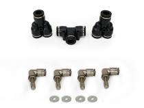 Tacoma Tire Inflator System 4 Tire For 16-25 Toyota Tacoma W/Engine Bay Mount With Box, Fittings, Hoses and Storage Bag Black UP Down Air