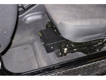 Front Driver Side Underseat Drawer - 03-06 Wrangjer TJ w/ Flip Seat Black Tuffy Security Products