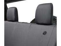 Jeep Seat Covers For Jeep 2008-2012 Wrangler JK 4 Door Rear Premium Vinyl Fabric Black Diamond Bestop