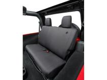 Jeep Seat Covers For Jeep 2007-2018 Wrangler JK 2 Door Rear Premium Vinyl Fabric Black Diamond Bestop