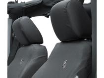 Jeep Seat Covers For Jeep 2013-2018 Wrangler JK 4 Door Front Premium Vinyl Fabric Black Diamond Bestop