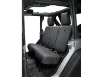 Jeep Seat Covers For Jeep 2007, 2013-2018 Wrangler JK 4 Door Rear Premium Vinyl Fabric Black Diamond Bestop