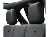 Jeep Seat Covers For Jeep 2007, 2013-2018 Wrangler JK 4 Door Rear Premium Vinyl Fabric Black Diamond Bestop