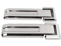 Jeep JK Tailgate Hinge Overlays 4 Pieces 07-18 Wrangler JK Polished Silver Kentrol