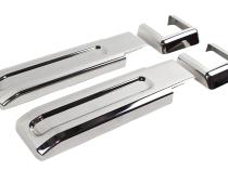 Jeep JK Tailgate Hinge Overlays 4 Pieces 07-18 Wrangler JK Polished Silver Kentrol