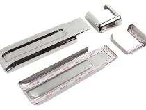 Jeep JK Tailgate Hinge Overlays 4 Pieces 07-18 Wrangler JK Polished Silver Kentrol