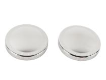 Jeep JK Liftgate Button Covers Pair 07-18 Wrangler JK Polished Silver Kentrol